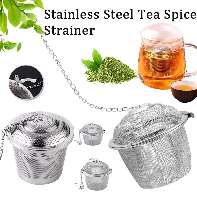 Herbal And Wellness - 1-2Pcs Stainlesss Steel Tea Spice Strainer