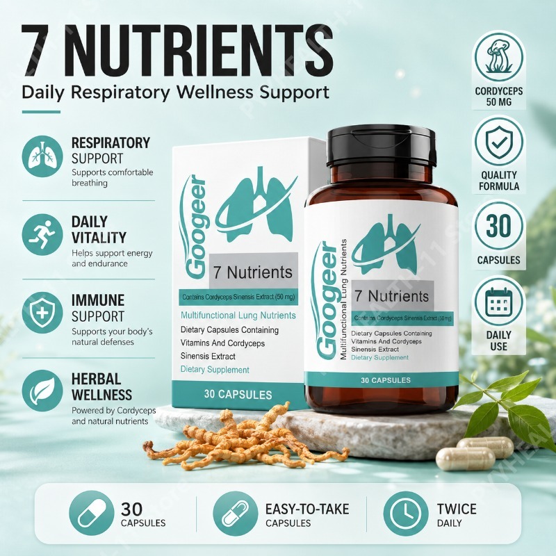 Herbal Wellness Supplement - Cordyceps Sinensis Extract Capsules Herbal Supplement