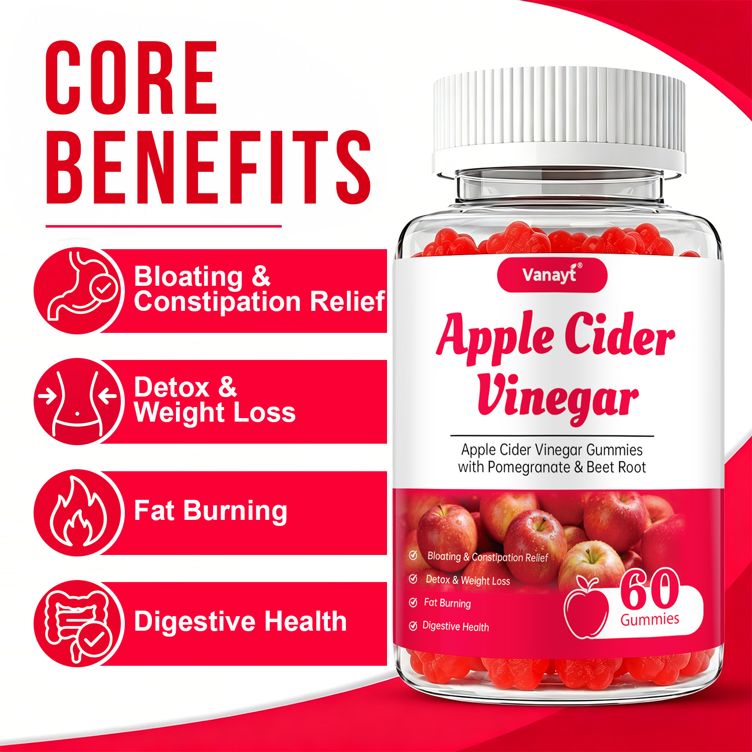 Apple Cider Vinegar Gummies wi - огляд і ціна Herbal And Wellness