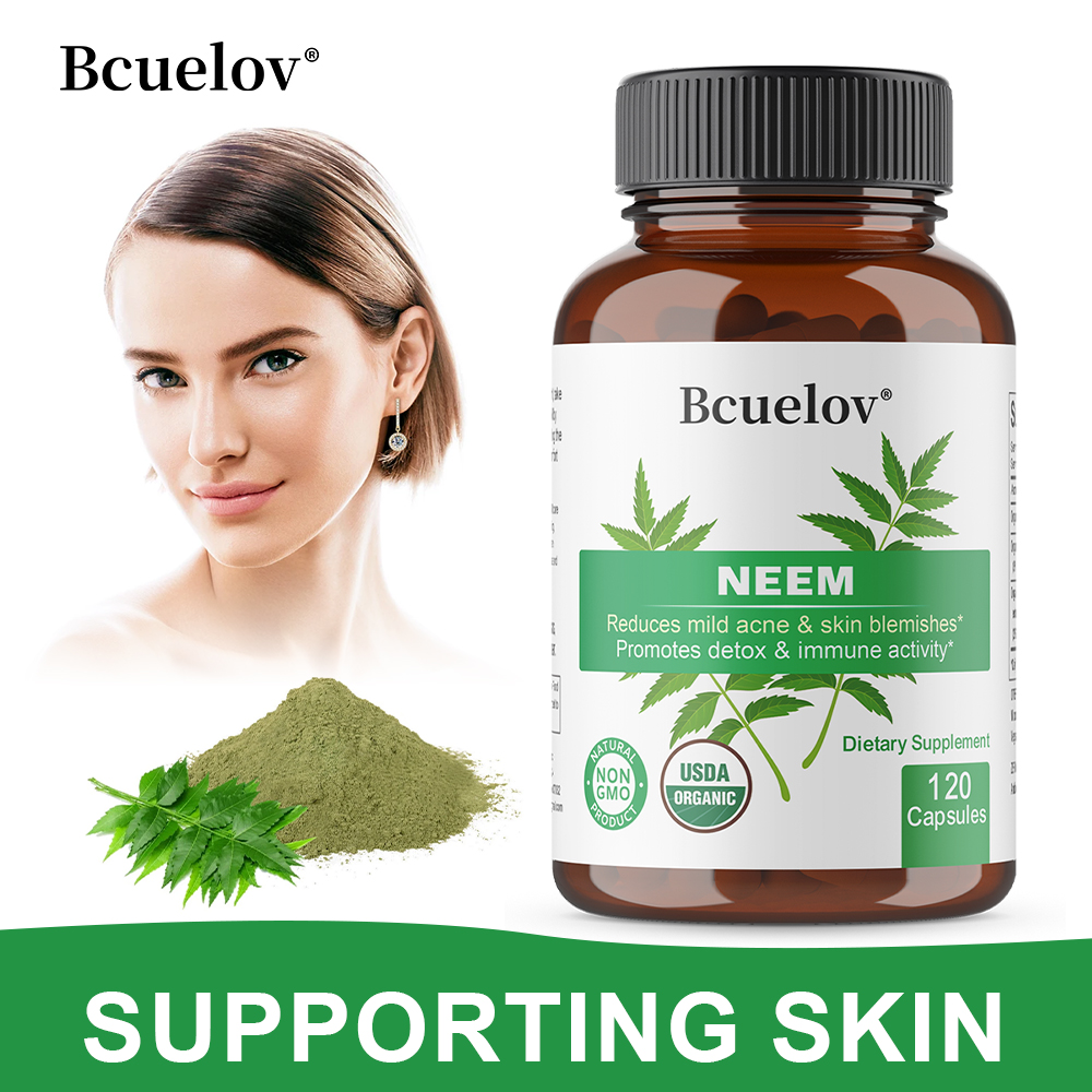 Organic Neem Leaf Capsules, He - огляд і ціна Herbal Wellness Supplement