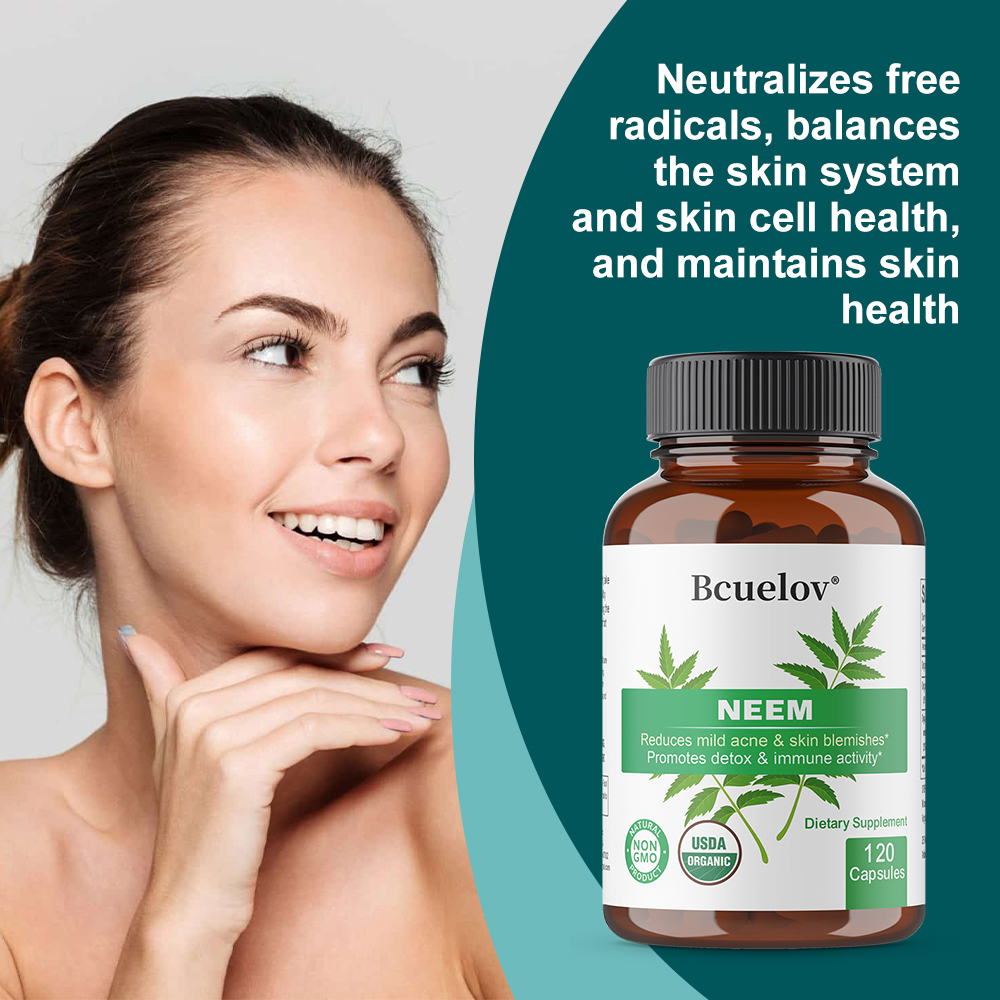 Organic Neem Leaf Capsules, He - огляд і ціна Herbal Wellness Supplement