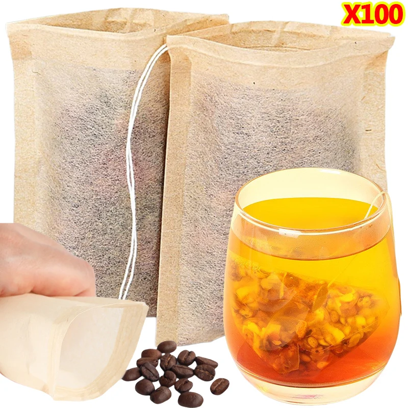 100Pcs Teabags with Drawstring - огляд і ціна Herbal Wellness Supplement