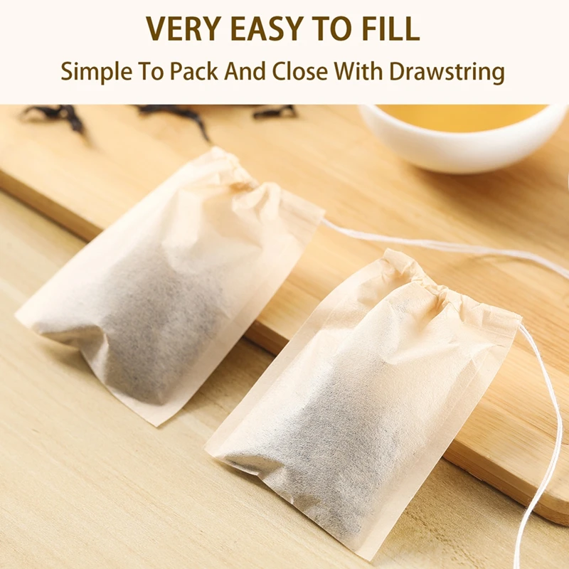 100Pcs Teabags with Drawstring - огляд і ціна Herbal Wellness Supplement