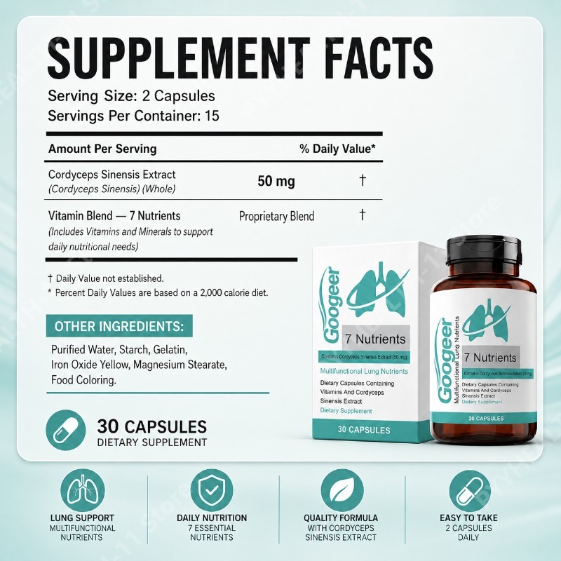 Cordyceps Sinensis Extract Cap - огляд і ціна Herbal Wellness Supplement