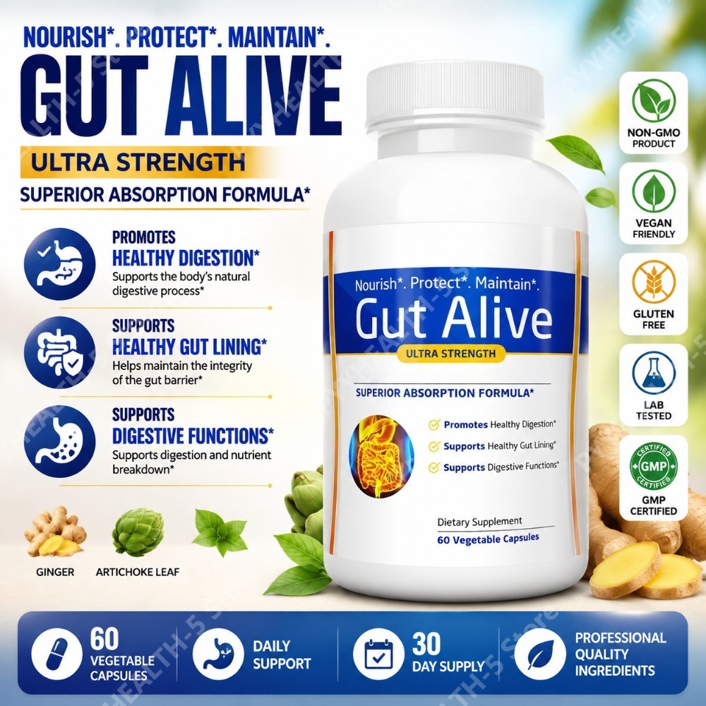 Gut Alive Natural Digestive He - огляд і ціна Tulsi Holy Basil