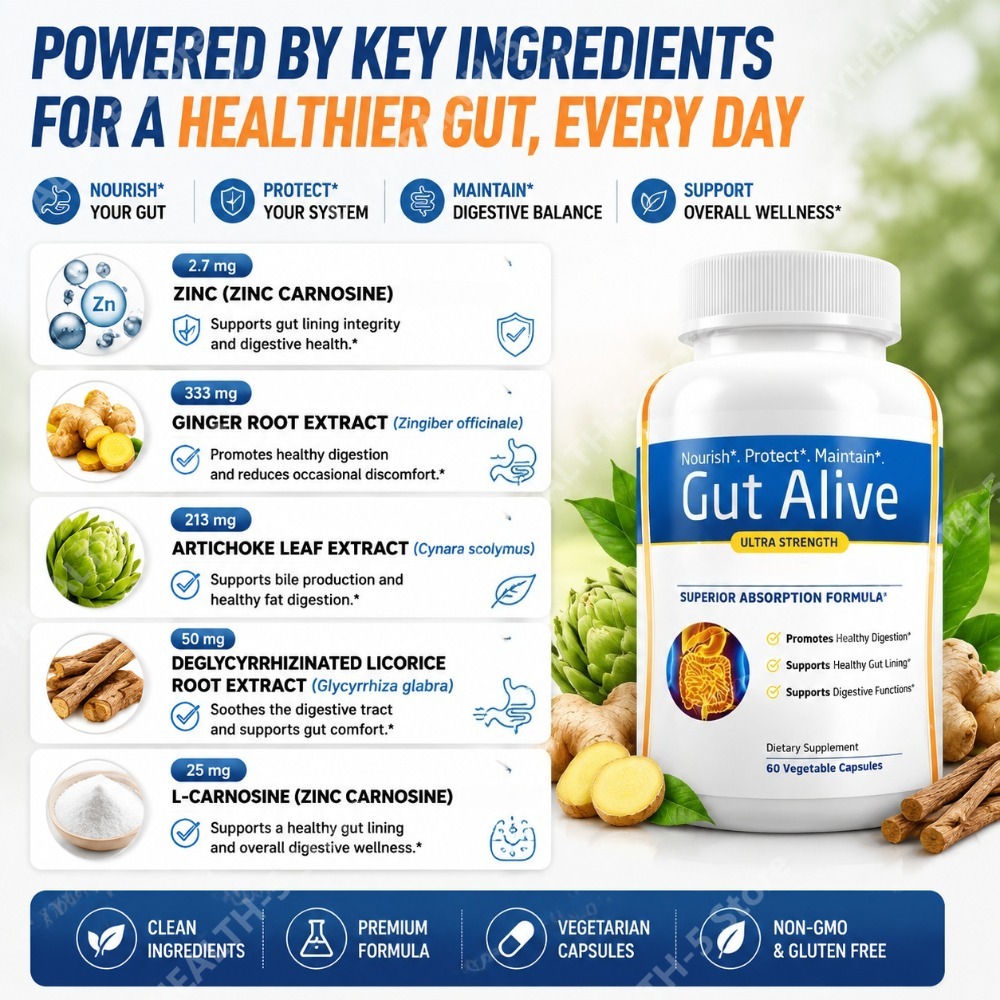 Gut Alive Natural Digestive He - огляд і ціна Tulsi Holy Basil