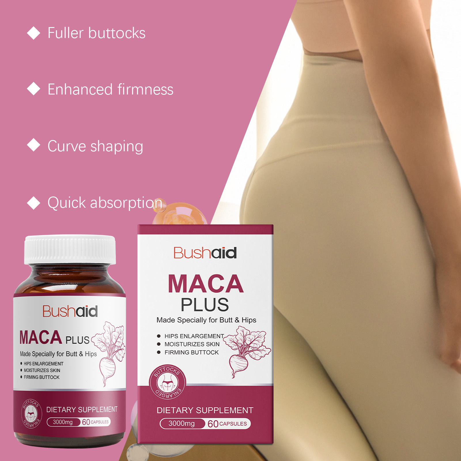 Natural Plant Based Maca Root  - огляд і ціна Herbal And Wellness