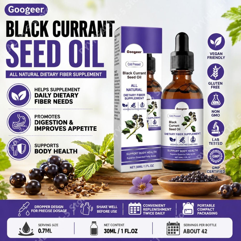 Black Currant Seed Oil Drops 3 - огляд і ціна Wellness Herbal Medicine