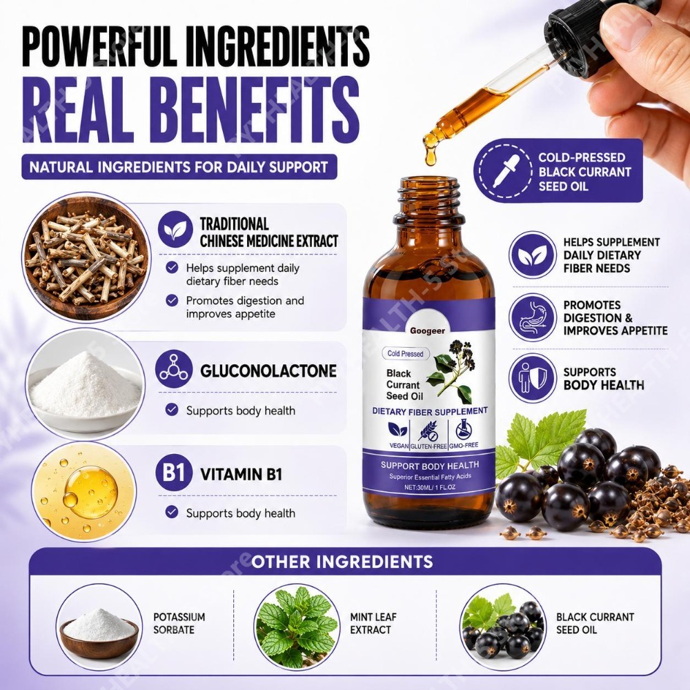 Black Currant Seed Oil Drops 3 - огляд і ціна Wellness Herbal Medicine