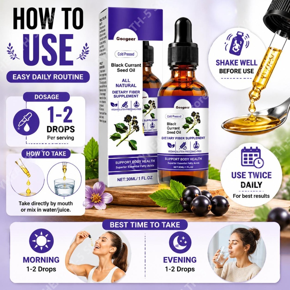 Black Currant Seed Oil Drops 3 - огляд і ціна Wellness Herbal Medicine