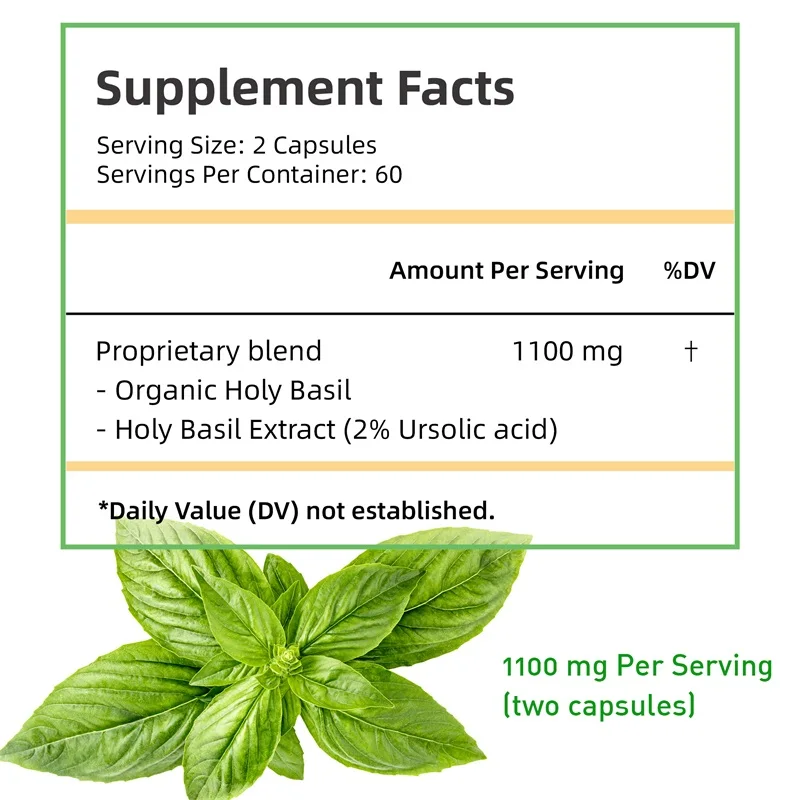 Holy Basil Capsules - Enhance  - огляд і ціна Tulsi Holy Basil