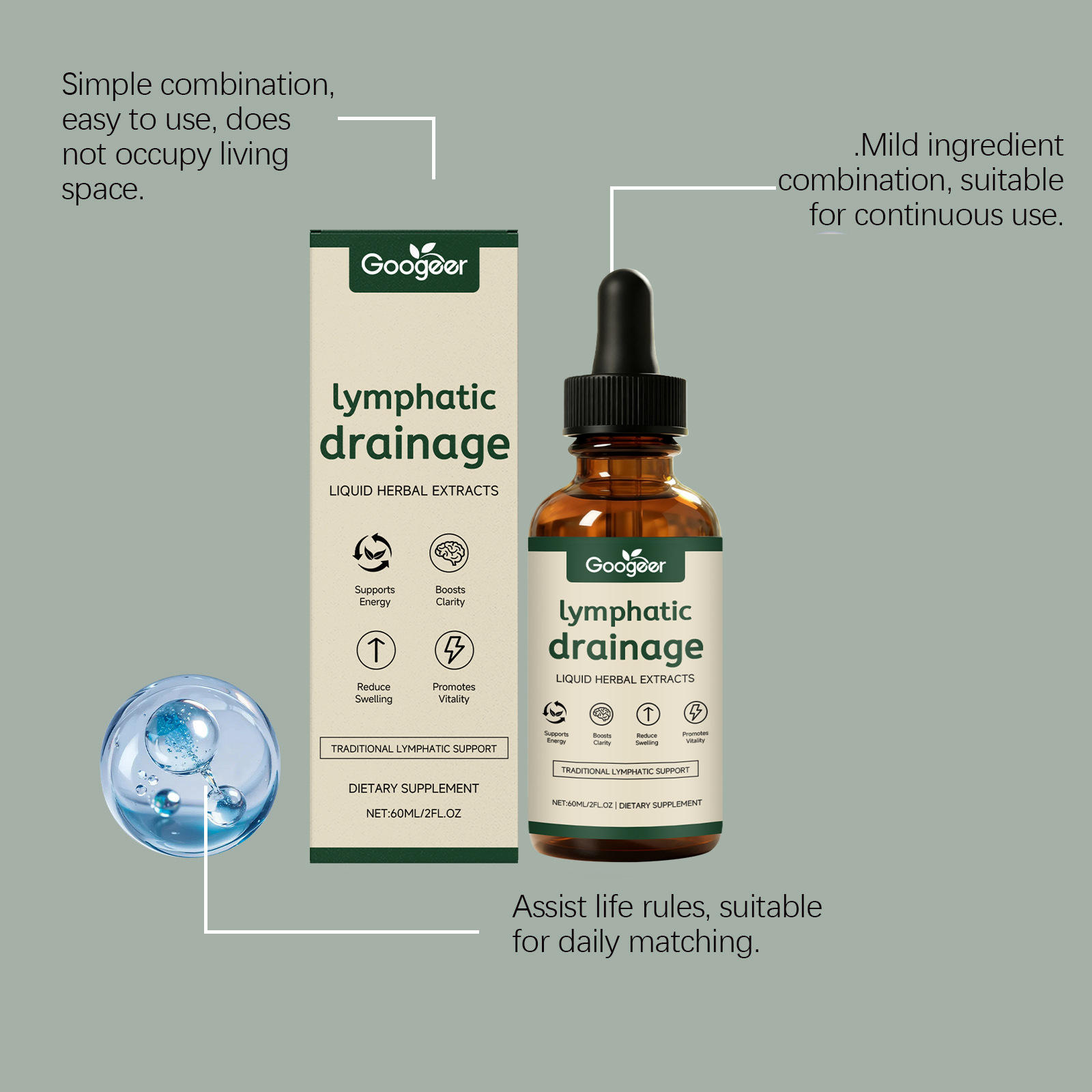 Lymphatic Drainage Drops 11-in - огляд і ціна Herbal Wellness Supplement