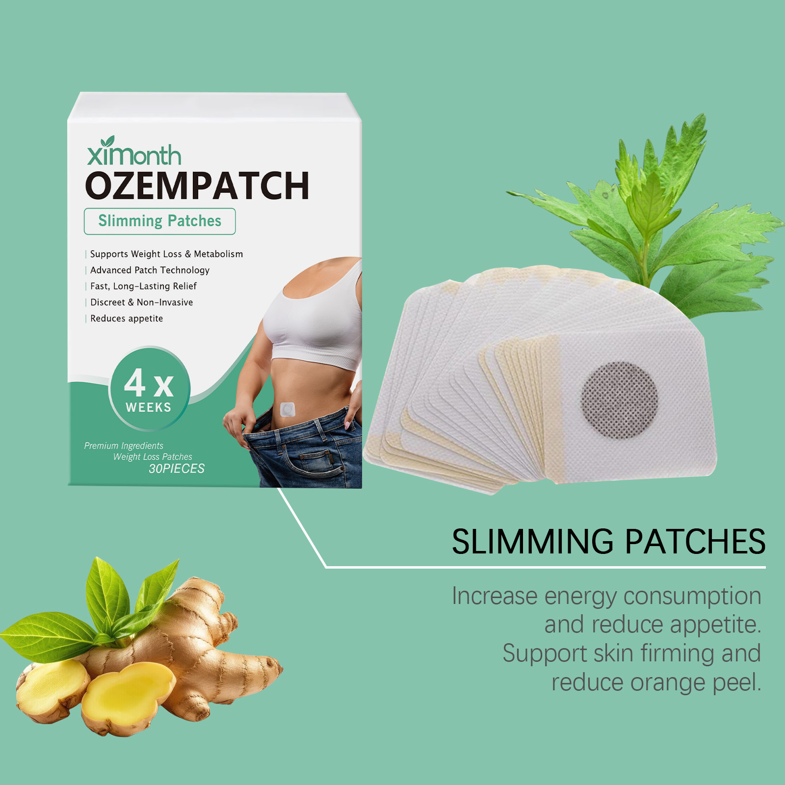 Ximonth Body Shaping Patches I - огляд і ціна Herbal And Wellness